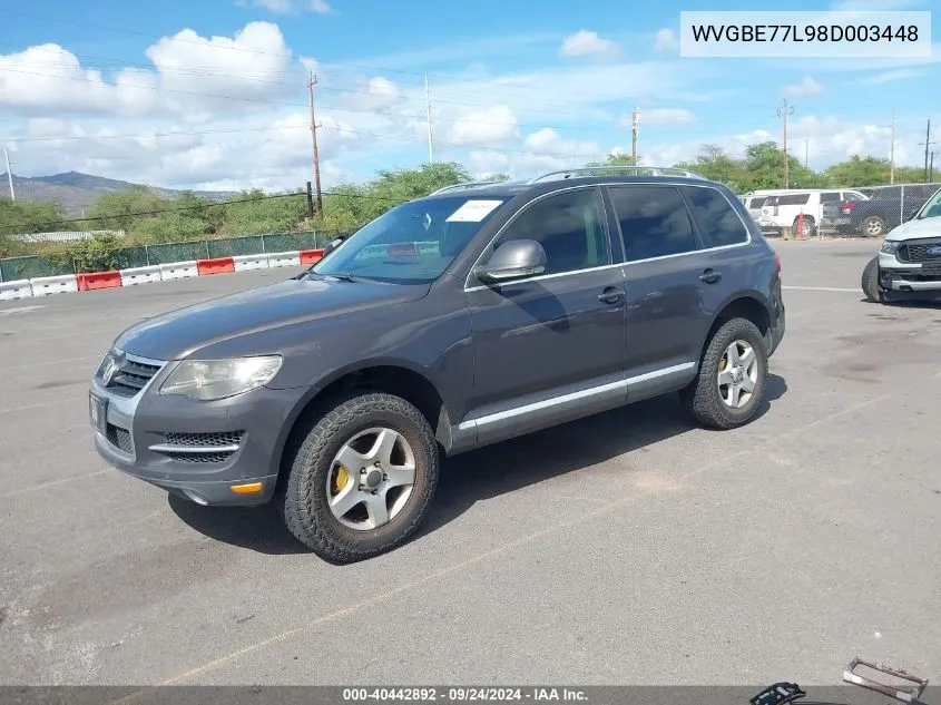 WVGBE77L98D003448 2008 Volkswagen Touareg 2 Vr6 Fsi