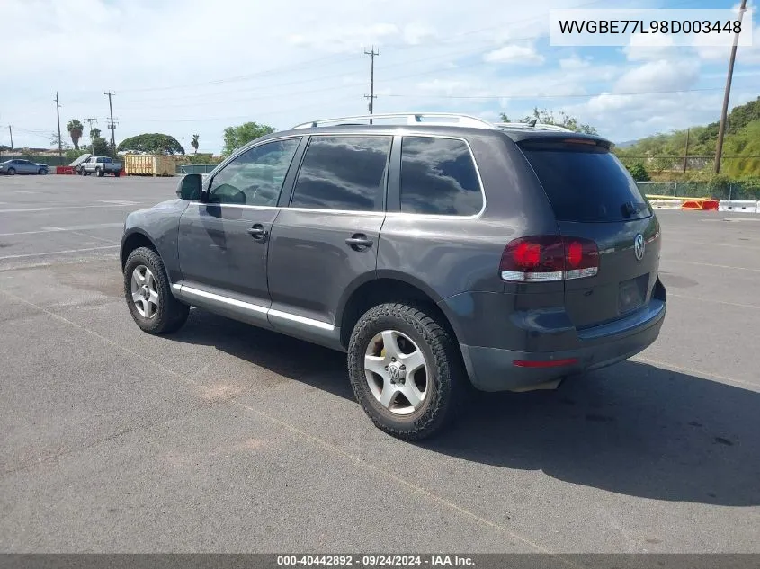 WVGBE77L98D003448 2008 Volkswagen Touareg 2 Vr6 Fsi