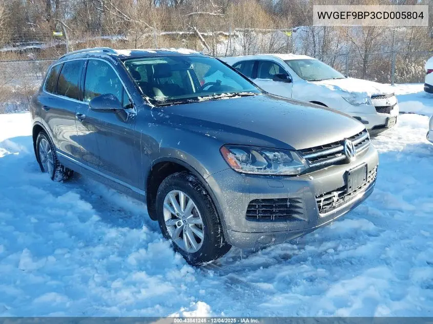 WVGEF9BP3CD005804 2012 Volkswagen Touareg Vr6 Sport