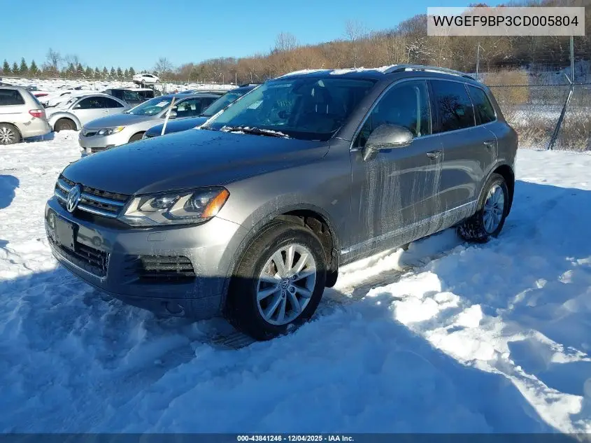 WVGEF9BP3CD005804 2012 Volkswagen Touareg Vr6 Sport