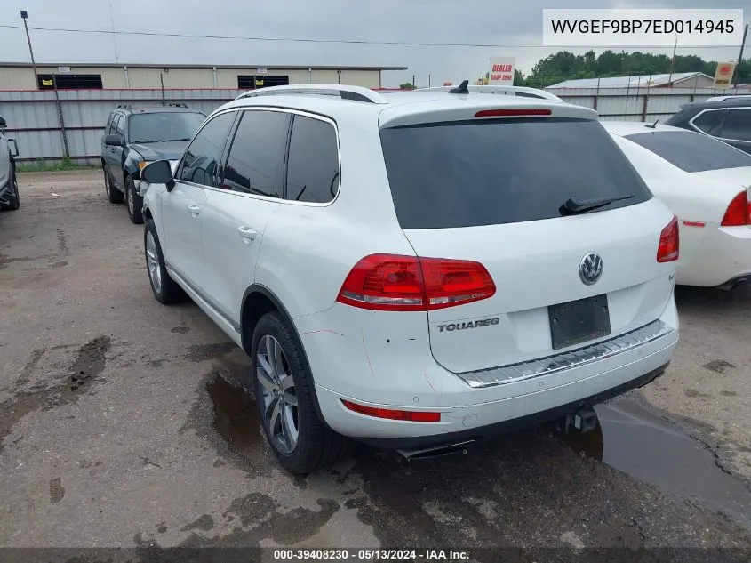 WVGEF9BP7ED014945 2014 Volkswagen Touareg 3.6L Executive