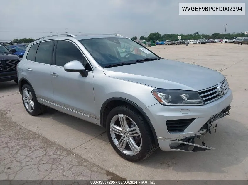 WVGEF9BP0FD002394 2015 Volkswagen Touareg V6 Executive