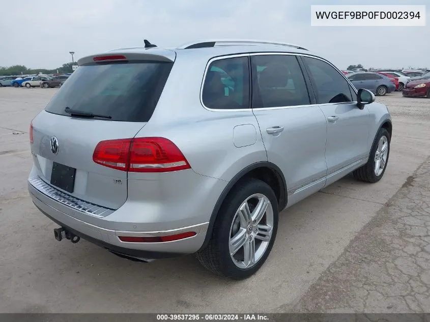 WVGEF9BP0FD002394 2015 Volkswagen Touareg V6 Executive