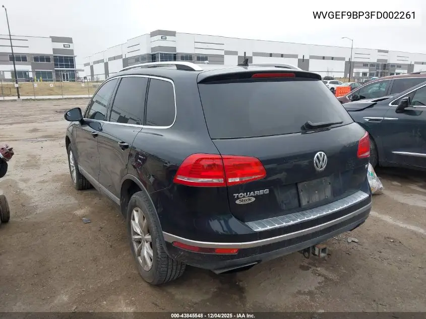 WVGEF9BP3FD002261 2015 Volkswagen Touareg V6 Sport