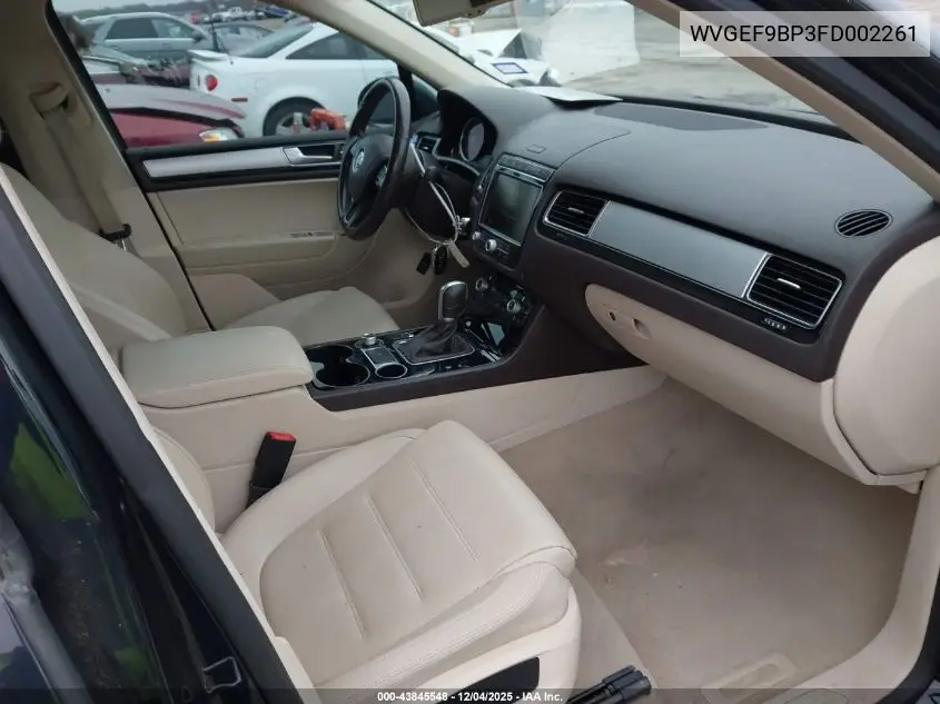 WVGEF9BP3FD002261 2015 Volkswagen Touareg V6 Sport