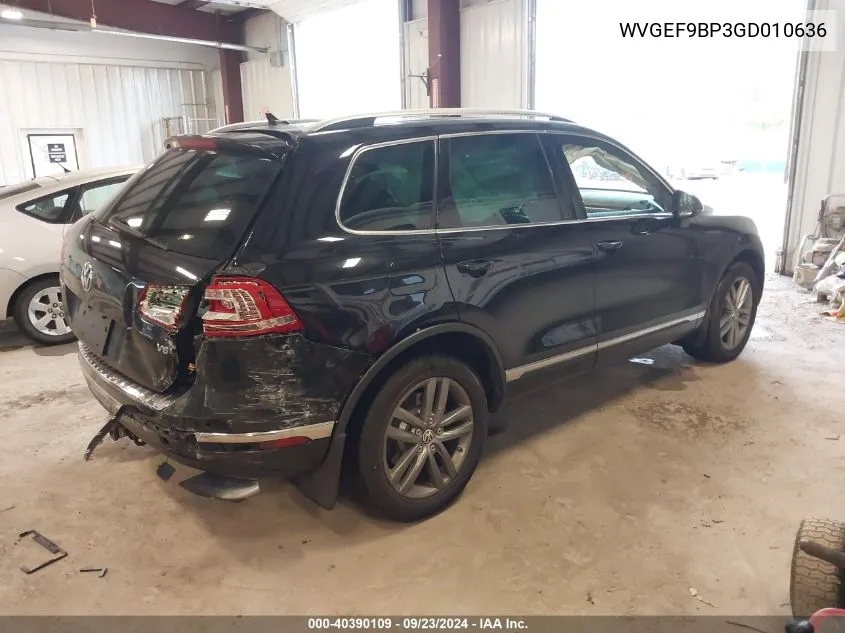 WVGEF9BP3GD010636 2016 Volkswagen Touareg Vr6 Lux