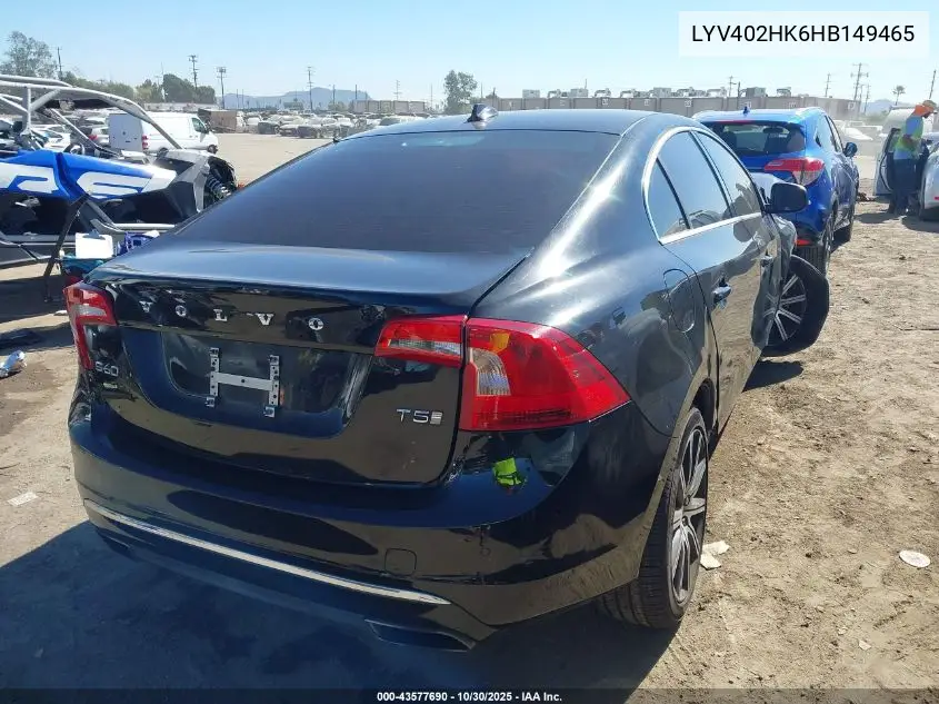 LYV402HK6HB149465 2017 Volvo S60 Inscription T5