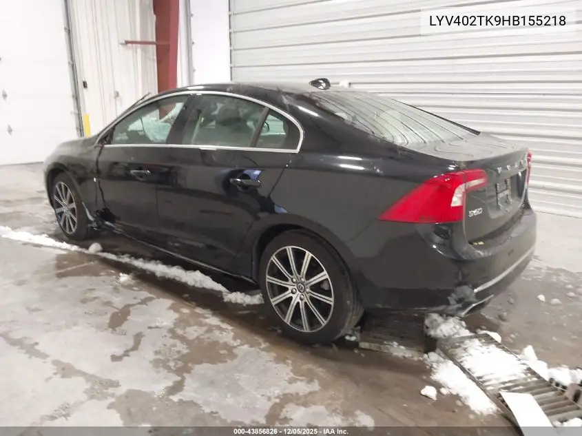 LYV402TK9HB155218 2017 Volvo S60 Inscription T5