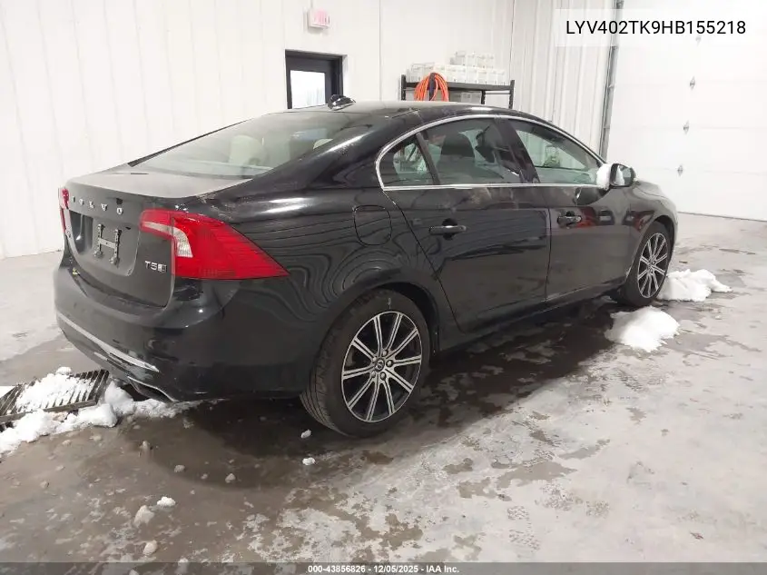 LYV402TK9HB155218 2017 Volvo S60 Inscription T5