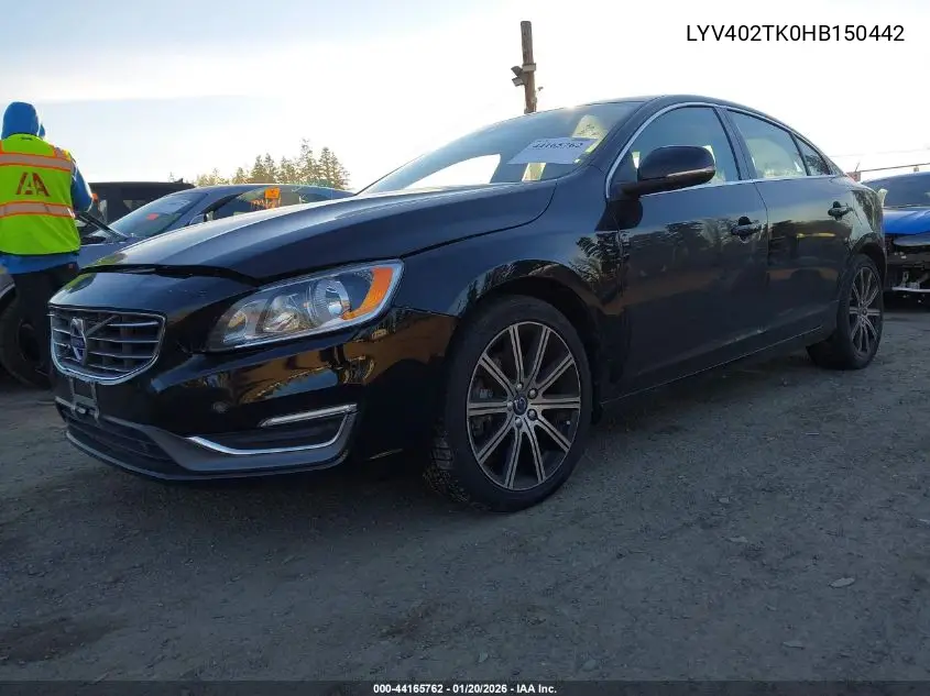 LYV402TK0HB150442 2017 Volvo S60 Inscription T5