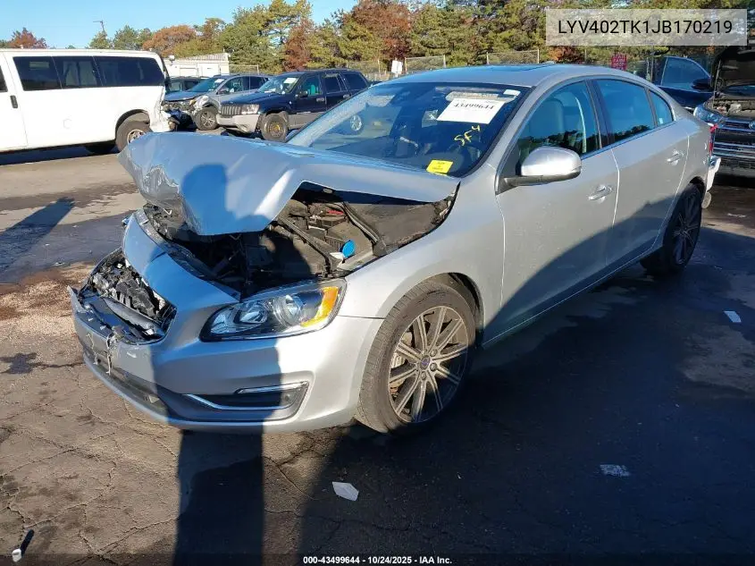 LYV402TK1JB170219 2018 Volvo S60 Inscription T5