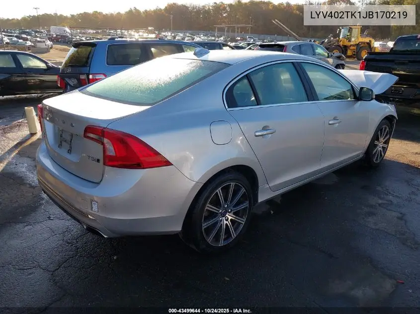 LYV402TK1JB170219 2018 Volvo S60 Inscription T5