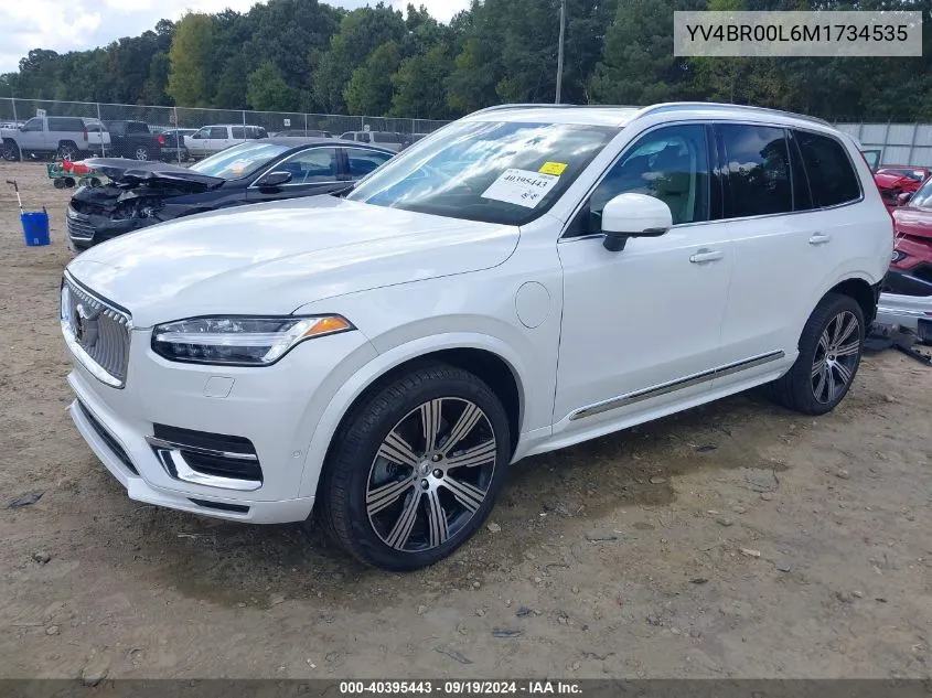 2021 Volvo Xc90 Recharge Plug-In Hybrid T8 Inscription 6 Passenger VIN: YV4BR00L6M1734535 Lot: 40395443