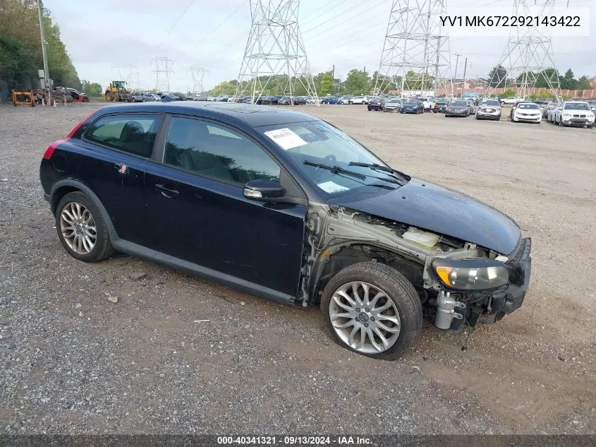 2009 Volvo C30 T5 VIN: YV1MK672292143422 Lot: 40341321