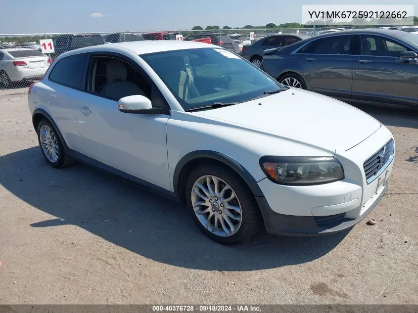 2009 Volvo C30 T5/T5 R-Design VIN: YV1MK672592122662 Lot: 40376728