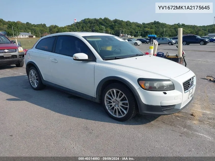 YV1672MK1A2175645 2010 Volvo C30 T5/T5 R-Design