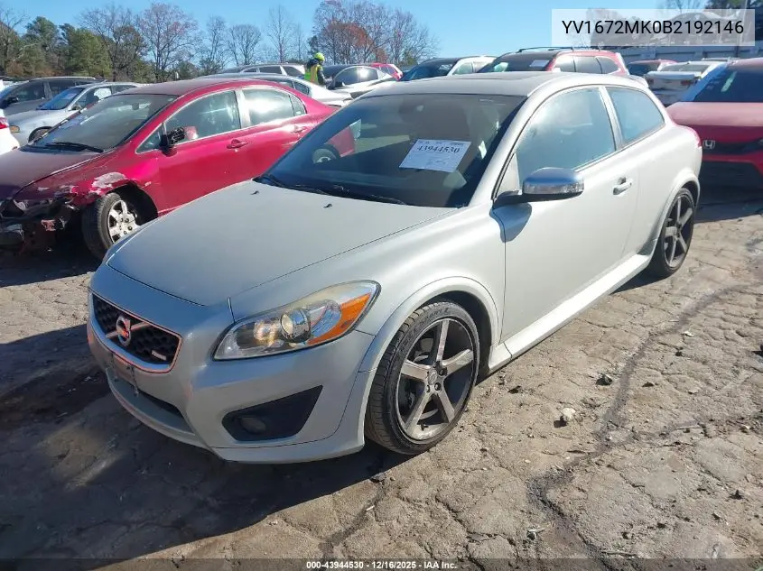 YV1672MK0B2192146 2011 Volvo C30 T5/T5 R-Design