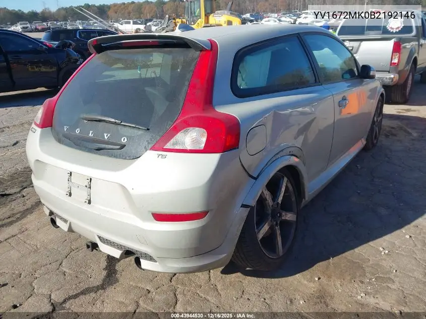 YV1672MK0B2192146 2011 Volvo C30 T5/T5 R-Design