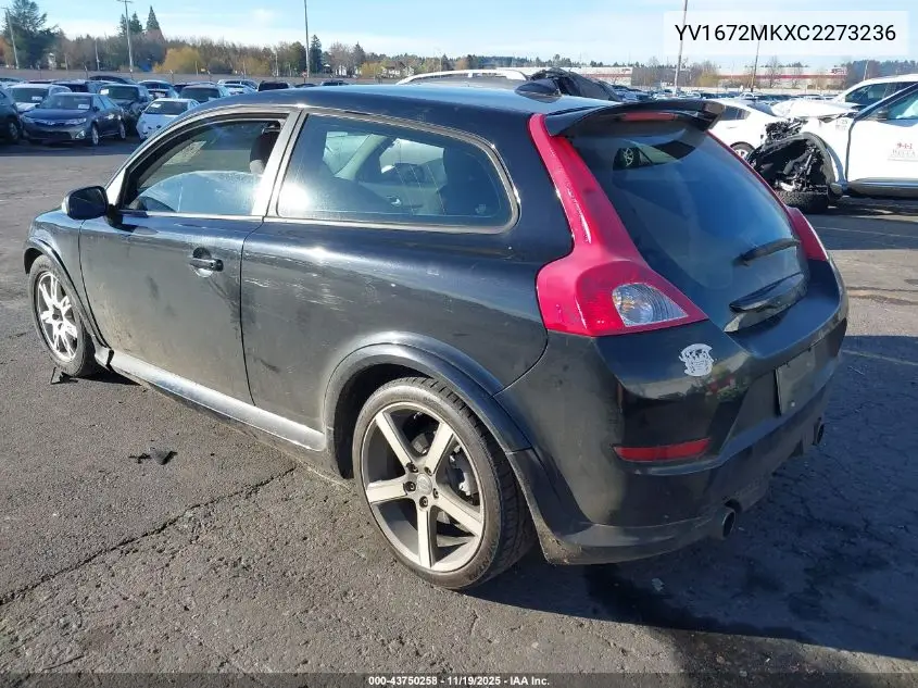 YV1672MKXC2273236 2012 Volvo C30 T5 Premier Plus