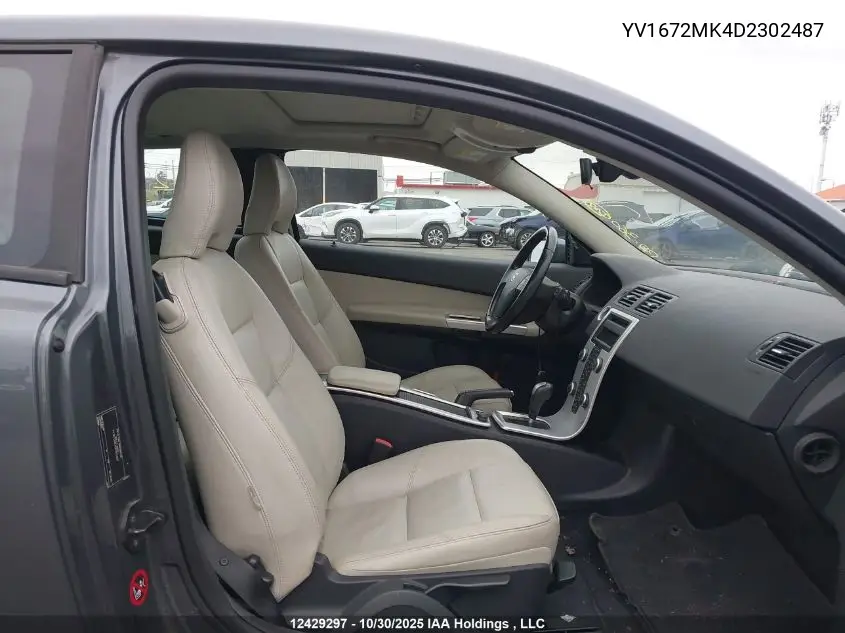 YV1672MK4D2302487 2013 Volvo C30 T5/T5 Platinum/T5 Premier/T5 Premier Plus/T5 R-Design/T5 R-Design Platinum/T5 R-Design Premier