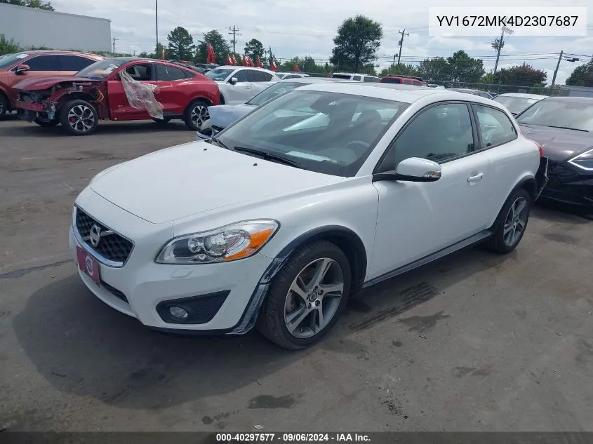 YV1672MK4D2307687 2013 Volvo C30 T5