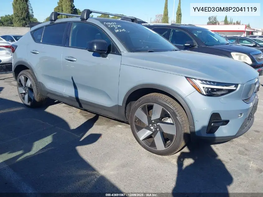 YV4ED3GM8P2041119 2023 Volvo C40 Recharge Pure Electric Twin Ultimate