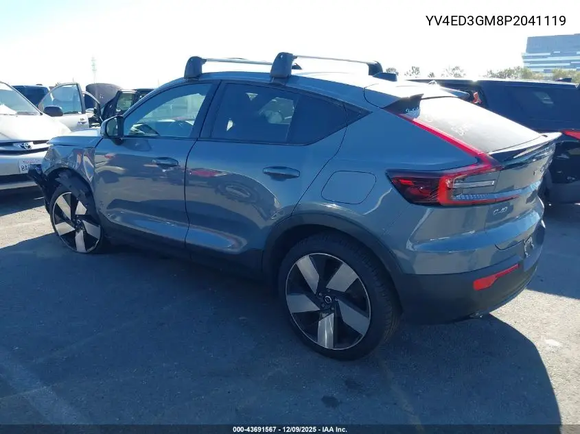 YV4ED3GM8P2041119 2023 Volvo C40 Recharge Pure Electric Twin Ultimate