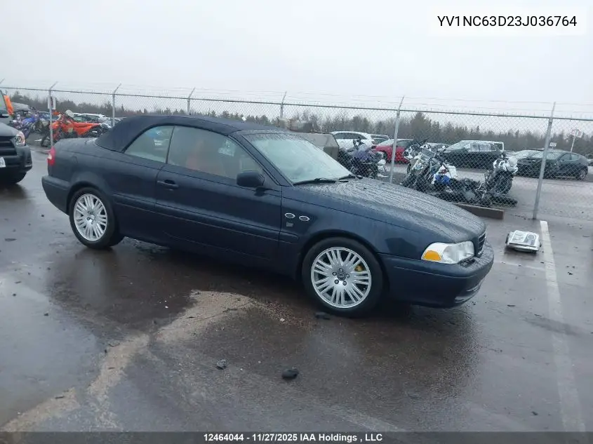YV1NC63D23J036764 2003 Volvo C70 Lt
