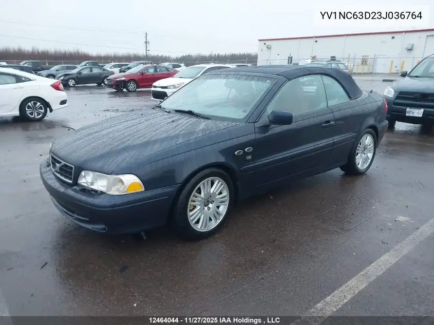 YV1NC63D23J036764 2003 Volvo C70 Lt