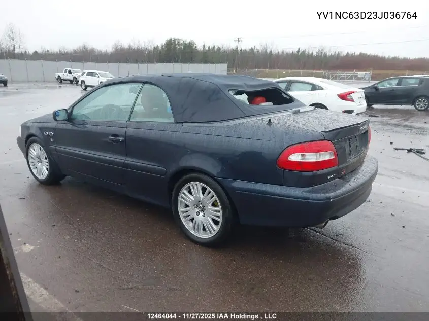 YV1NC63D23J036764 2003 Volvo C70 Lt
