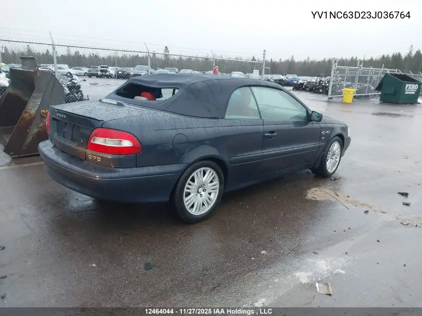 YV1NC63D23J036764 2003 Volvo C70 Lt