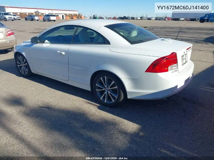 YV1672MC6DJ141400 2013 Volvo C70 T5