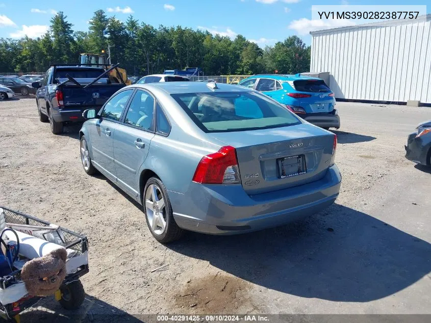 YV1MS390282387757 2008 Volvo S40 2.4I