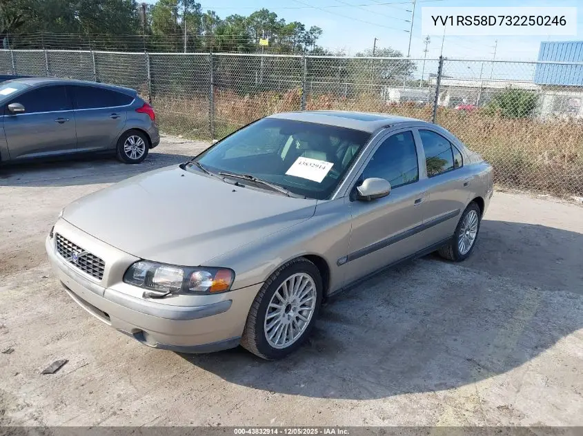 YV1RS58D732250246 2003 Volvo S60 2.4T