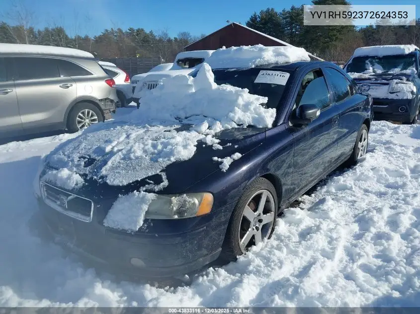 YV1RH592372624353 2007 Volvo S60 2.5T