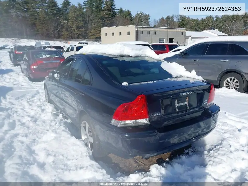 YV1RH592372624353 2007 Volvo S60 2.5T
