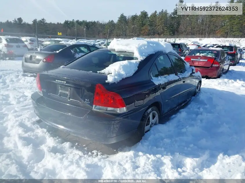 YV1RH592372624353 2007 Volvo S60 2.5T
