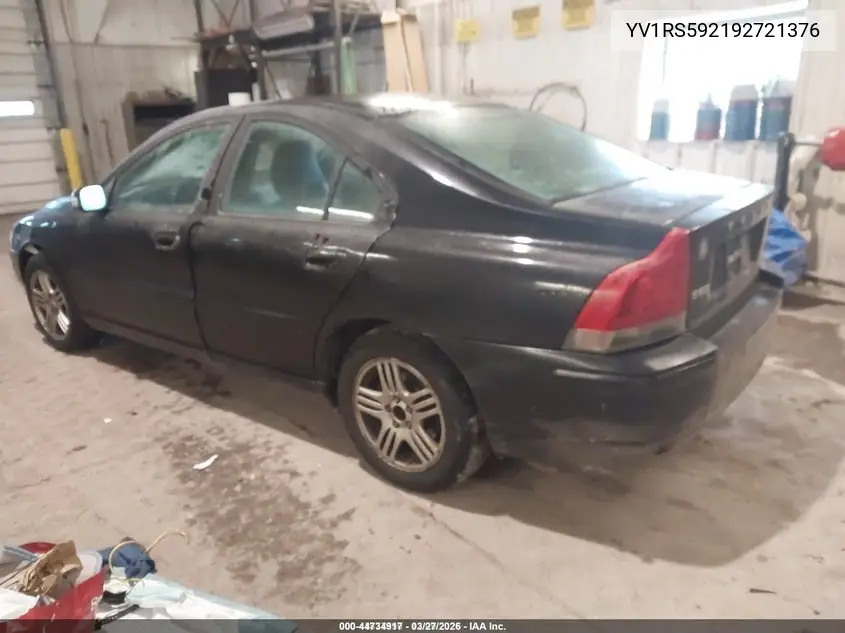 YV1RS592192721376 2009 Volvo S60 2.5T/2.5T Special Edition