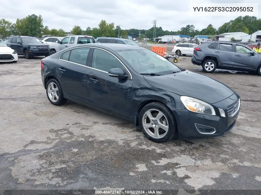 2012 Volvo S60 T5 VIN: YV1622FS3C2095052 Lot: 40472747