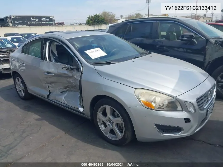 2012 Volvo S60 T5 VIN: YV1622FS1C2133412 Lot: 40493985