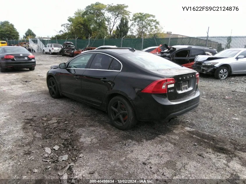 YV1622FS9C2124876 2012 Volvo S60 T5