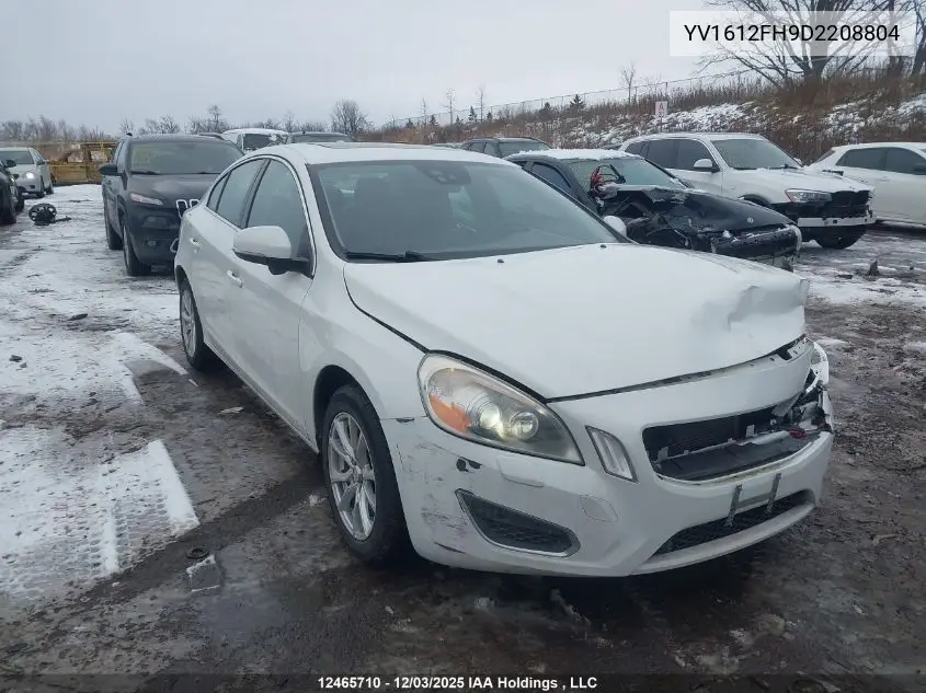 YV1612FH9D2208804 2013 Volvo S60 T5/T5 Platinum/T5 Premier/T5 Premier Plus