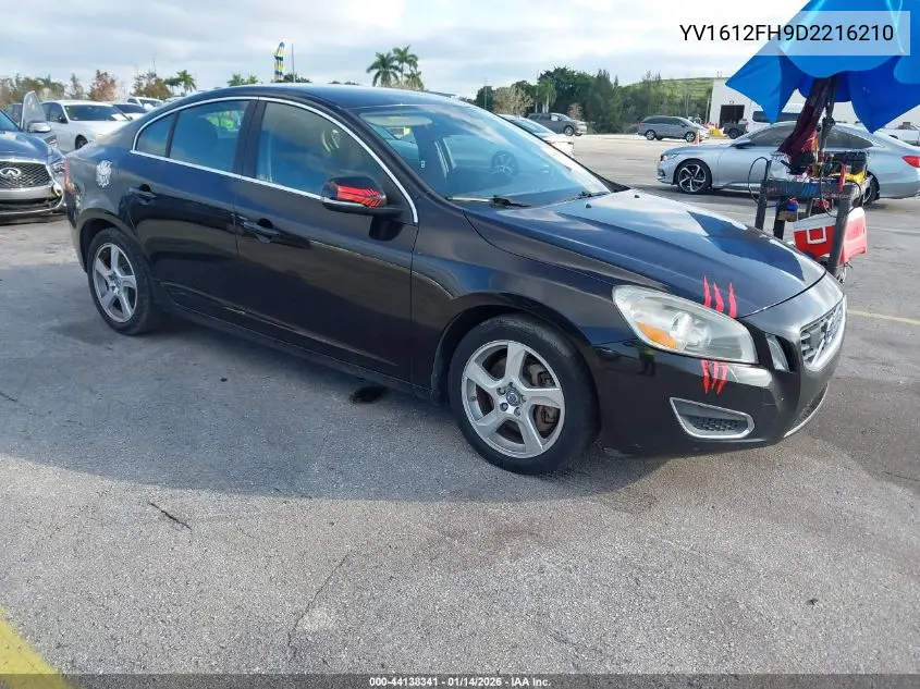 YV1612FH9D2216210 2013 Volvo S60 T5