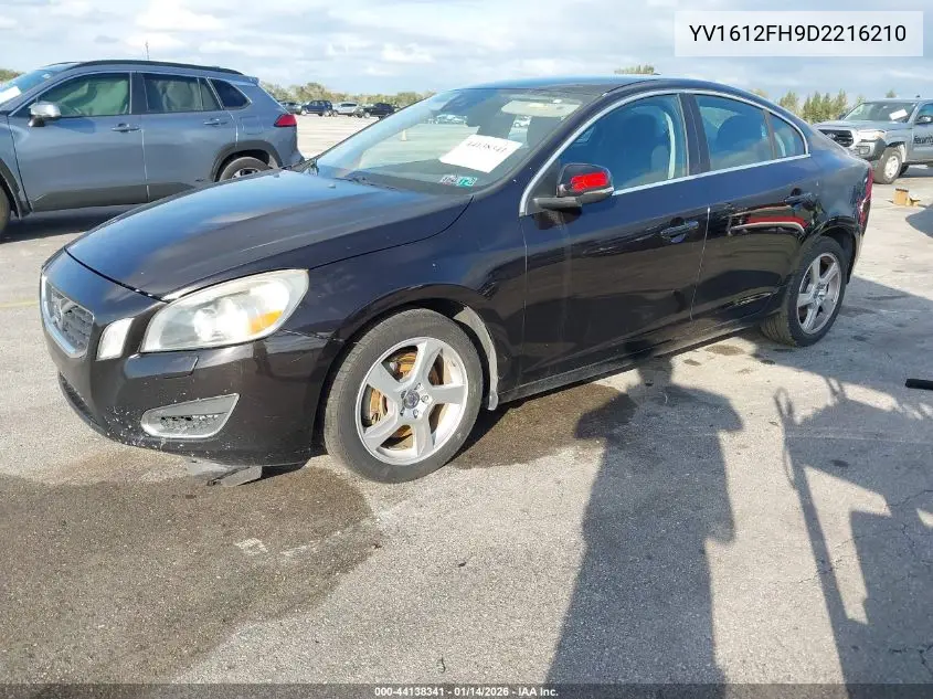 YV1612FH9D2216210 2013 Volvo S60 T5