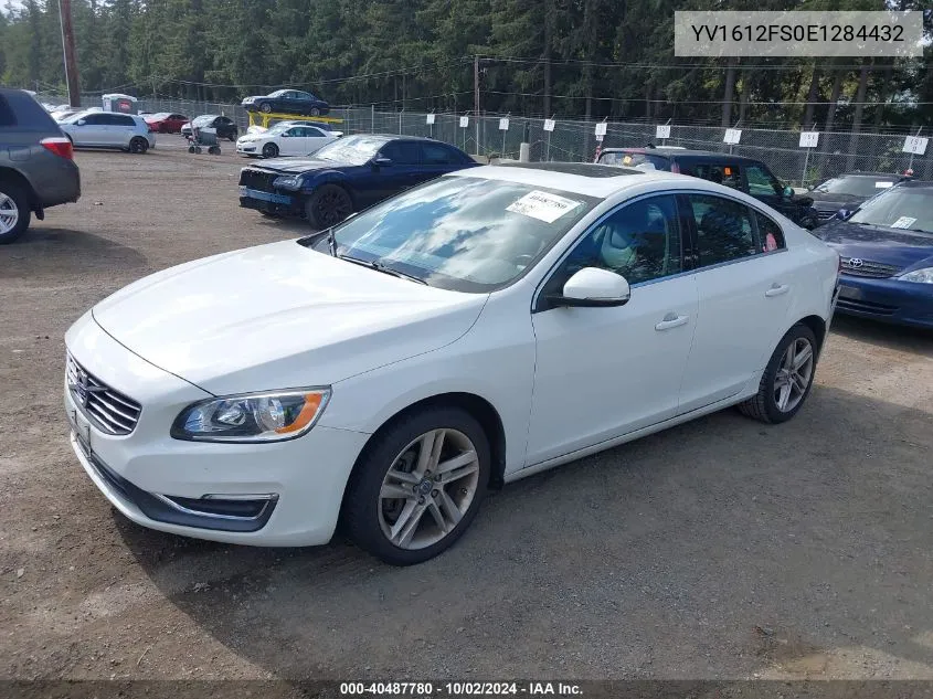 2014 Volvo S60 T5 VIN: YV1612FS0E1284432 Lot: 40487780