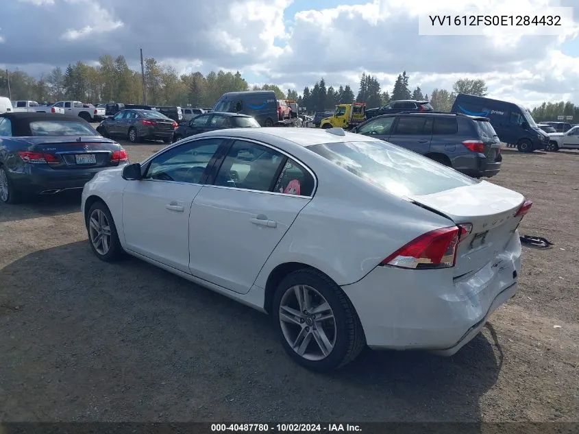 YV1612FS0E1284432 2014 Volvo S60 T5