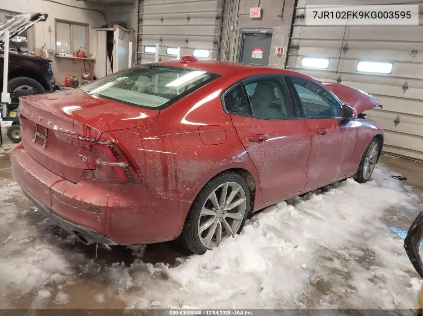 7JR102FK9KG003595 2019 Volvo S60 T5 Momentum