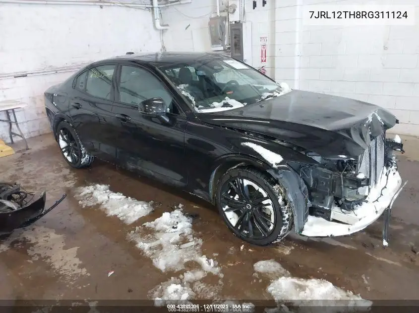7JRL12TH8RG311124 2024 Volvo S60 B5 Plus Black Edition