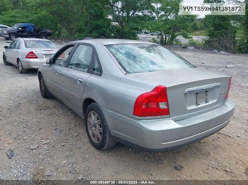 YV1TS59H941381872 2004 Volvo S80 2.5T