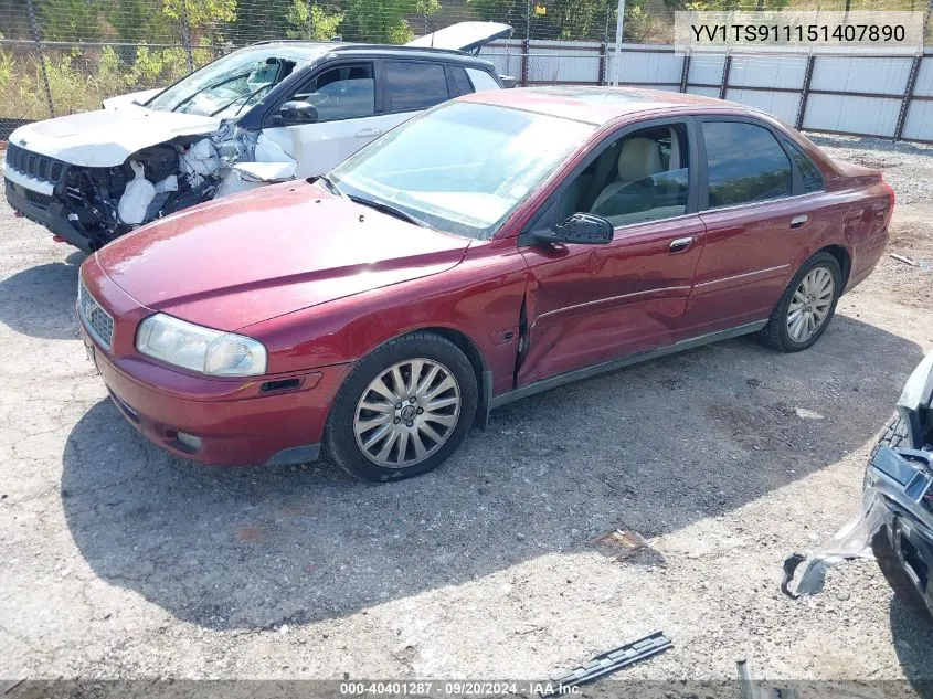 YV1TS911151407890 2005 Volvo S80 T6